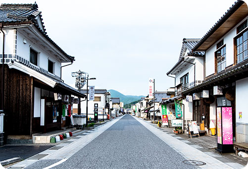 矢掛町の街並み